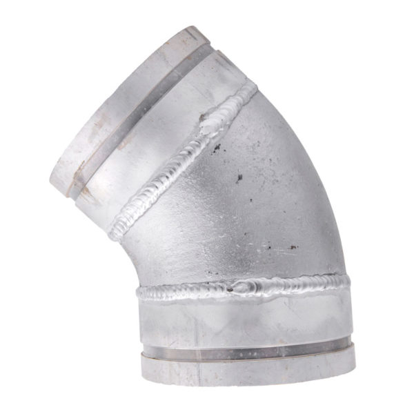 45˚ grooved aluminum elbow pipe fitting